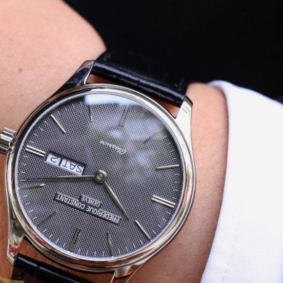 Frederique Constant Swiss Leather Calendar Watch - Picture 2 of 5